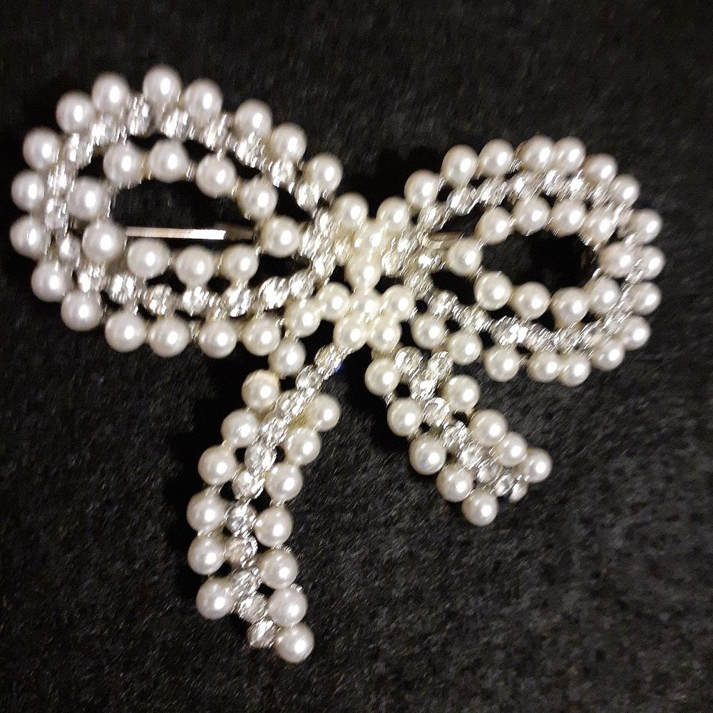 Pearl and Crystal Pin